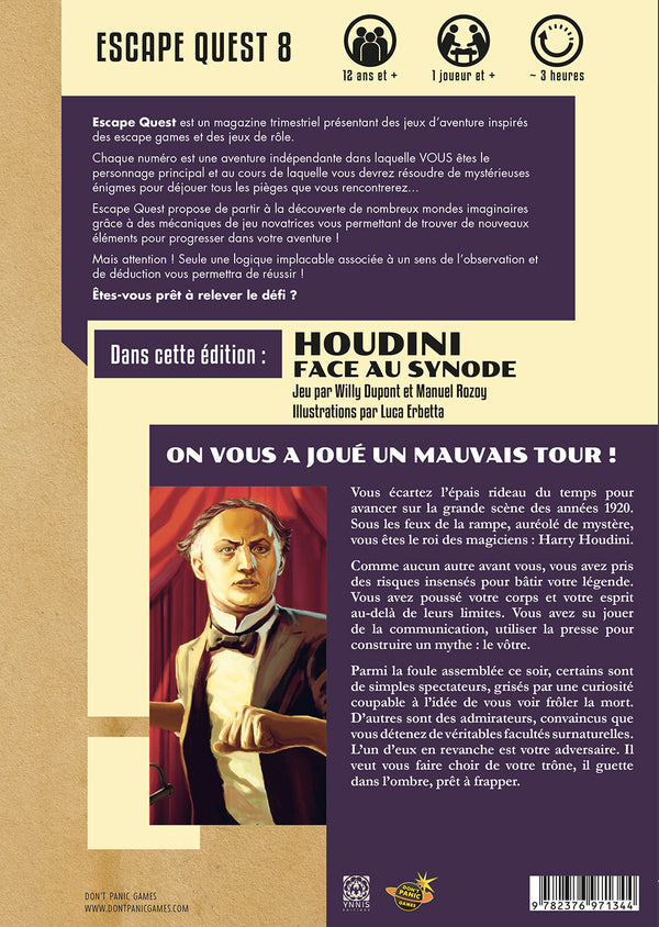 Escape Quest #8 - Houdini face au synode
